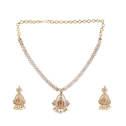 22k Gold Plated Kanchan Chitra Necklace Set