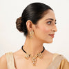 22k Gold Plated Sunheri Chandrika Necklace Set