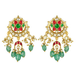 22k Gold Plated Varsha Ahilya Earrings