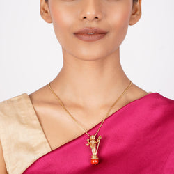 22k Gold Plated Ishvara Yajna Pendant
