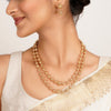 22k Gold Plated Kanaka Laksha Necklace Set