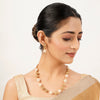 22k Gold Plated Sunheri Kamal Necklace Set