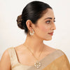 22k Gold Plated Gulnaar Pushpa Necklace Set