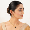 22k Gold Plated Gulnaar Neelam Necklace Set