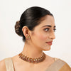 22k Gold Plated Sunheri Riwaaz Necklace Set