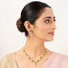 22k Gold Plated Gulnaar Pankh Necklace Set