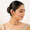 22k Gold Plated Gulnaar Ratan Necklace Set
