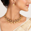 22k Gold Plated Kanaka Harita Necklace Set