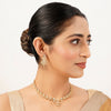 22k Gold Plated Gulnaar Aabha Necklace Set
