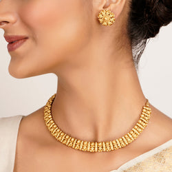 22k Gold Plated Kanaka Siyana Necklace Set
