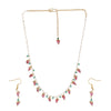 22k Gold Plated Gulabi Bhavika Necklace Set
