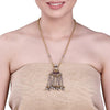 KUNDAN TASSEL PENDANT NECKLACE