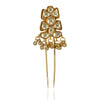Gold  Plated Kundan Juda Pin