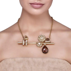 Kundan Ruby Bansuri Necklace