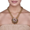 KUNDAN RUBY CHAND NECKLACE
