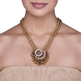 KUNDAN RUBY CHAND NECKLACE