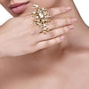 KUNDAN PEARLS RING