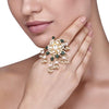 STAR KUNDAN GREEN RING