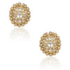 KUNDAN GOLDEN BALL OVAL EARRING