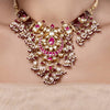 KUNDAN RUBY PEARL SET