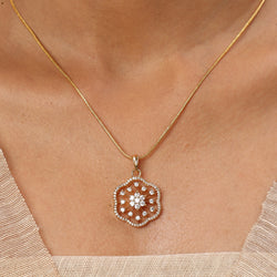22k Gold Plated Sundari Ahalya Pendant Set