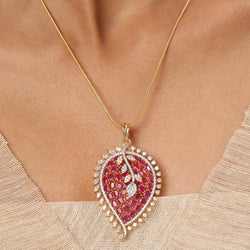 22k Gold Plated Sundari Anjalika Pendant Set