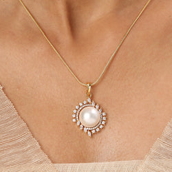 22k Gold Plated Sundari Arundhati Pendant Set