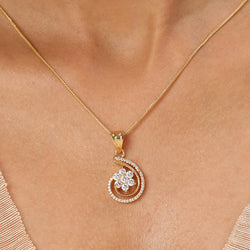 22k Gold Plated Sundari Charumati Pendant Set