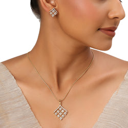 22k Gold Plated Sundari Girija Pendant Set
