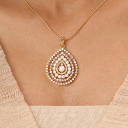 22k Gold Plated Sundari Haimavati Pendant Set