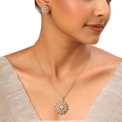 22k Gold Plated Sundari Jaya Pendant Set