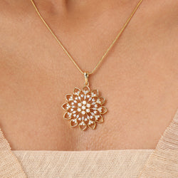 22k Gold Plated Sundari Jaya Pendant Set