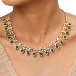22k Gold Plated Sundari Malavika Necklace Set