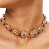 22k Gold Plated Sundari Meghna Necklace Set