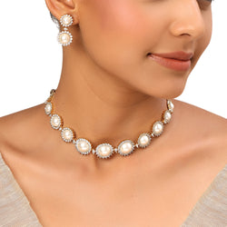 22k Gold Plated Sundari Narmada Necklace Set