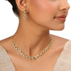 22k Gold Plated Sundari Padmika Necklace Set