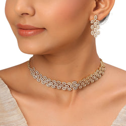 22k Gold Plated Sundari Padmini Necklace Set
