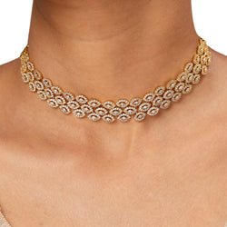 22k Gold Plated Sundari Padmini Necklace Set