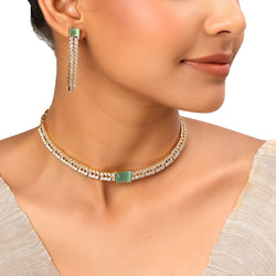 22k Gold Plated Sundari Rajeshwari Necklace Set