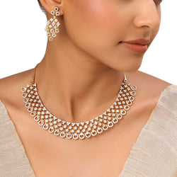 22k Gold Plated Sundari Rajnandini Necklace Set