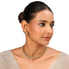 22k Gold Plated Sundari Sharvani Necklace Set