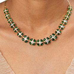 22k Gold Plated Sundari Shivani Necklace Set