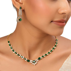 22k Gold Plated Sundari Sunaina Necklace Set