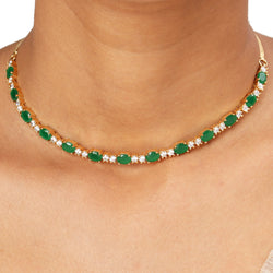 22k Gold Plated Sundari Swarnali Necklace Set