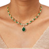 22k Gold Plated Sundari Mrinala Necklace Set