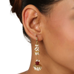 22k Gold Plated Gulabi Padmalekha Earrings