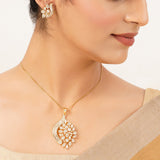 22k Gold Plated Gulnaar Chitra Necklace Set