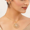 22k Gold Plated Gulnaar Mandal Necklace Set
