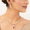 22k Gold Plated Gulnaar Roshni Necklace Set