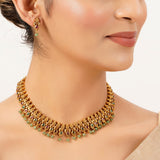 22k Gold Plated Sunheri Shringar Necklace Set